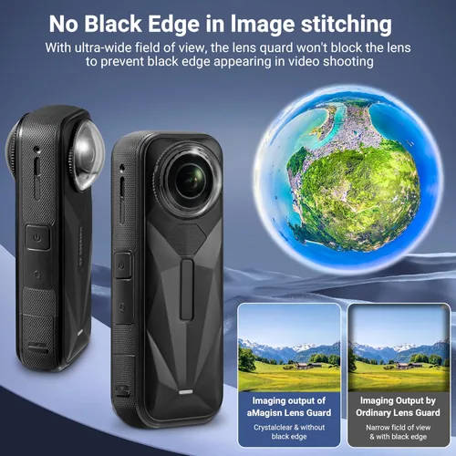 Miniatura 7 de STARTRC VCR Protector de lente para Insta360 X5, cubierta protectora de lente de PC con revestimiento antirreflectante para accesorios Insta 360 X5