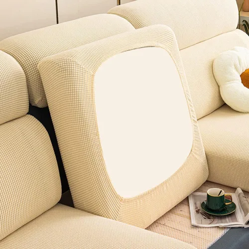 Miniatura 6 de Fundas de cojín de sofá impermeables para sofá, fundas de asiento de sofá de jacquard elástico, protector de muebles para mascotas y niños Azul