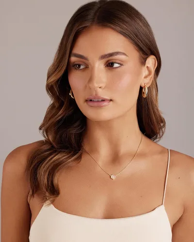 Miniatura 4 de PAVOI Collar con colgante de piedras preciosas chapado en oro de 14 quilates Delicados collares de cadena para mujer Colgantes de amatista