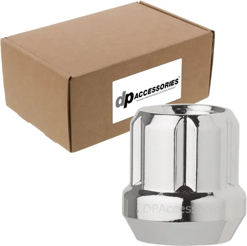 Miniatura 10 de DPAccessories LOS2L5HC-CH04024 - Tuercas cromadas M12x1.25 para ruedas de posventa, afinador estriado de extremo abierto, 0.866 in (0.85 pulgadas)