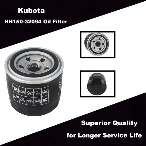 Miniatura 2 de HH150-32094 Filtro de aceite para Kubota BX2200D BX22D BX23D B20 B21 B26 ZD1211 ZD1211 ZD25 ZD28 ZD326 ZD331 ZG327 B5100 B5100 B5200 Tractores B6100