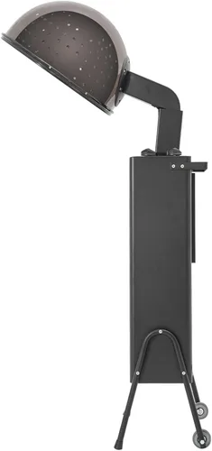 Miniatura 7 de Secador de pelo de pie para salón, secador de pelo profesional con capucha de 1200 W, secador de salón negro con capucha, temporizador de 60