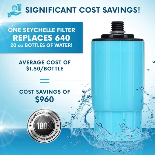 Miniatura 3 de Seychelle Reemplazo de botella de filtro de agua alcalina pH20 - Capacidad de 100 galones