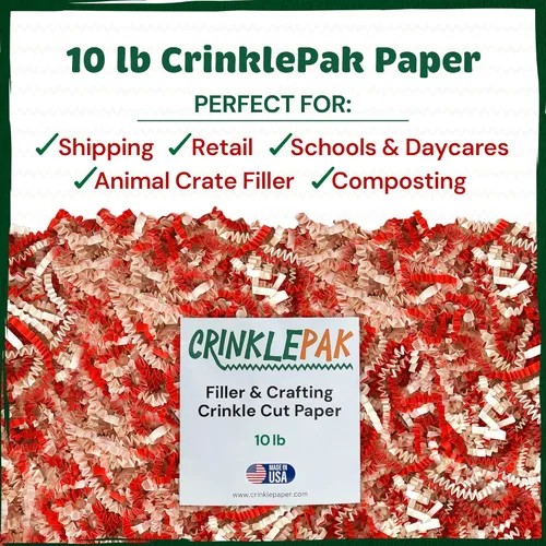 Miniatura 7 de Relleno de papel arrugado de 10 libras fabricado en EE. UU. Relleno de papel triturado para embalajes de envío, envoltorios de regalo, excelente