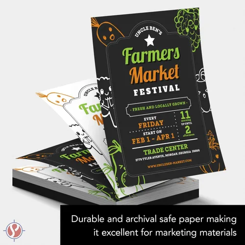 Miniatura 3 de Papel blanco brillante, copia de escritura impresa multiusos para oficina, volantes, carteles, propuestas de diseño, documentos comerciales, 8.5 x
