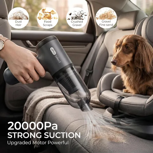 Miniatura 3 de EV1395 Aspiradora inalámbrica de mano - 75W 12000Pa de succión fuerte, tiempo de funcionamiento de 14-24 minutos, recipiente de polvo de 0.14L
