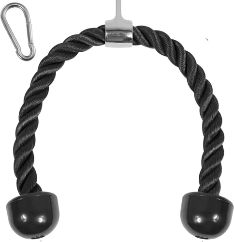 Yes4All Accesorio de cable de cuerda de tríceps de lujo, 27 y 36 pulgadas con 4 colores, accesorios para máquina de ejercicio, sistema de polea, A.