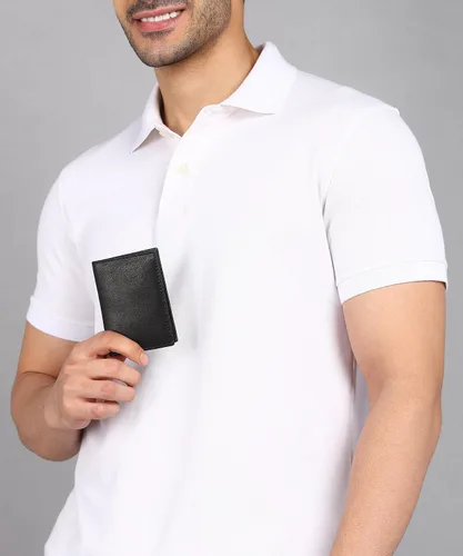 Miniatura 7 de Leatherboss - Cartera delgada y plegable de piel auténtica Soporte para tarjeta de crédito, débito, identificación Compacta y elegante
