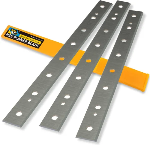 HSS - Cuchillos para cepilladoras DeWalt DW735 7352 735X de grosor con reemplazo de 13 pulgadas tratado térmicamente doble filo 1 juego (3 piezas)