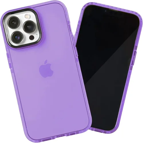 Miniatura 42 de SteepLab Funda de barrera para iPhone 13, protección de 360 grados que absorbe impactos con bisel elevado y colores llamativos (cielo azul brillante)