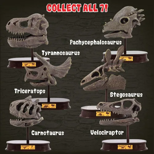 Miniatura 8 de ArtCreativity Kit de excavación de dinosaurios para niños, juego de excavación de cráneo de braquiosaurio con herramientas de excavación de fósiles