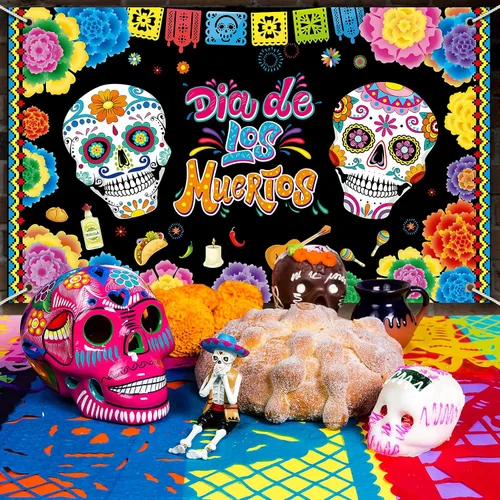 Miniatura 3 de Decoración del Día de los Muertos, Día de los Muertos, decoración del Día de los Muertos, decoración del Día de los Muertos, telón de fondo