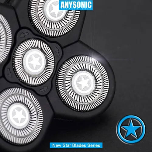 Miniatura 6 de Cabezales universales de repuesto para afeitadora eléctrica de 5 cuchillas para hombre (serie 5 estrellas) para afeitadora de cabeza, cabezales