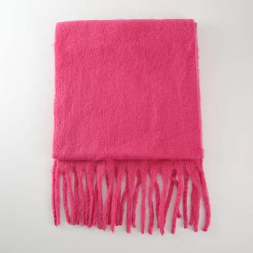 Miniatura 7 de Bufanda grande y gruesa de gran tamaño, esponjosas, de lana grande, gruesa, cálida para invierno