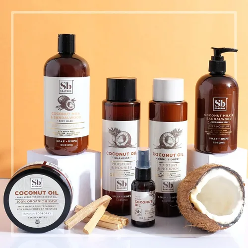 Miniatura 9 de Soapbox Champú de coco y karité, deja el cabello suave, brillante e hidratado - Ingredientes limpios libres de productos químicos agresivos, Aceite