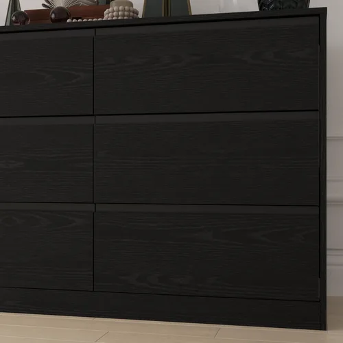 Miniatura 7 de Cómoda de 70.9 pulgadas para dormitorio con 9 cajones, cómoda grande y moderna con cajones profundos, cómoda doble ancha sin manijas, organizador