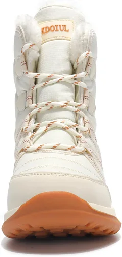 Miniatura 5 de TSIODFO Botas de moda para mujer, de invierno, impermeables, para exteriores, de cuero, color rosa dulce