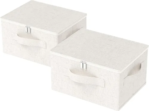 Miniatura 9 de Caja de almacenamiento debajo de la cama con tapa, organizadores de ropa plegables, cestas de organización para el hogar para ropa, zapatos, mantas