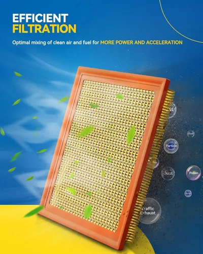 Miniatura 3 de PHILTOP Filtro de aire de motor CA6900 de repuesto para Nissan Sentra, Rogue Select, Sentra, Juke, Rogue, 300ZX, INFINITI Q50, QX70, FX35, Q60