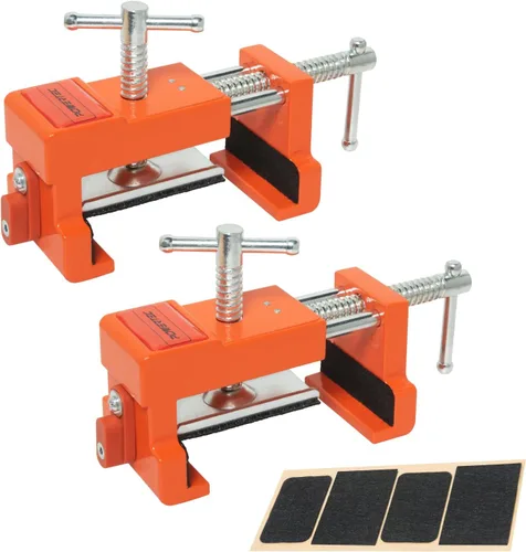 Miniatura 8 de POWERTEC Abrazaderas de instalación frontal para cajón, juego de abrazaderas ajustables para gabinete, herramienta de montaje y alineación rápida
