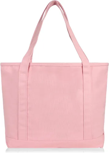 Miniatura 5 de DALIX - Bolsa de compras de lona y algodón de 50cm en color liso (edición exclusiva)