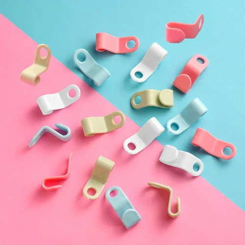Miniatura 2 de 60 ganchos de conector para colgar ropa, ganchos de plástico, ganchos en cascada, ganchos extensores para perchas resistentes, ahorro de espacio