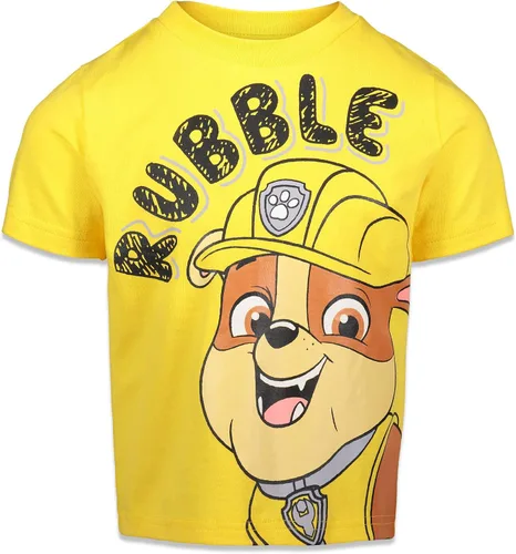 Miniatura 4 de Paw Patrol Chase Marshall Rubble Rocky - Paquete de 4 camisetas gráficas para niños pequeños y grandes
