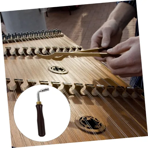 Miniatura 7 de 2 llaves de afinación Dulcimer, llave de afinación en forma de L, llave afinadora de piano, palanca de afinación autoarpa, herramienta de reparación