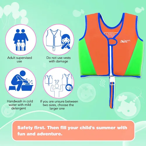 Miniatura 3 de Chaleco de natación para niños pequeños Chalecos flotadores para niños y niñas Chaqueta de natación con flotador Traje de baño con flotabilidad