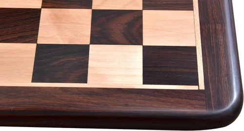 Miniatura 4 de CHESSBAZAAR Juego de mesa de ajedrez de 21", tablero de ajedrez de madera solo en palisandro indio - cuadrado de 2.165 in