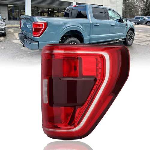 Conjunto de luz trasera para Ford F150 XLT 2021, 2022, 2023, lámpara de freno trasera, tipo halógeno, punto ciego, lado derecho del pasajero,