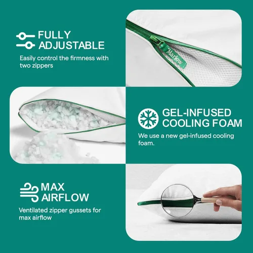Miniatura 2 de Marlow Almohada de espuma viscoelástica ajustable