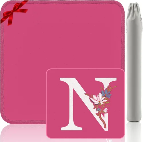 Miniatura 16 de Tapete Mahjong para mesa, neopreno antideslizante con reducción de ruido, 32.4 x 32.4 pulgadas, azul, perfecto para mahjong americano, póker