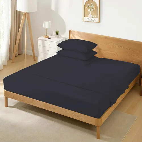 Miniatura 3 de Silentnight Sábanas de 4 piezas de 800 hilos, 100% algodón egipcio, para cama ajustable para cama de número de sueño, 28 pulgadas, sábana superior
