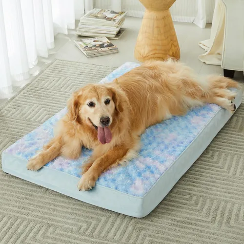 Miniatura 9 de WNPETHOME Cama ortopédica grande para perro, cama grande impermeable para perros con funda extraíble lavable y parte inferior antideslizante, Gris