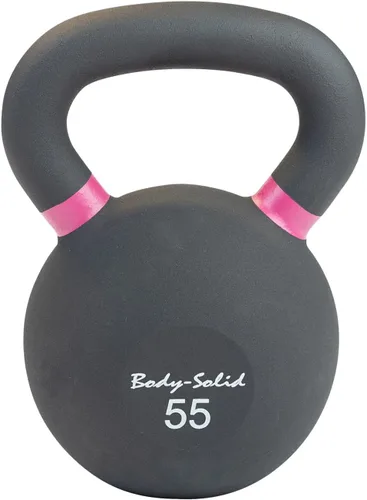 Miniatura 2 de Body-Solid - Pesa rusa de recubrimiento en polvo negro mate con mango de agarre, pesas rusas perfectas para entrenamiento con pesas