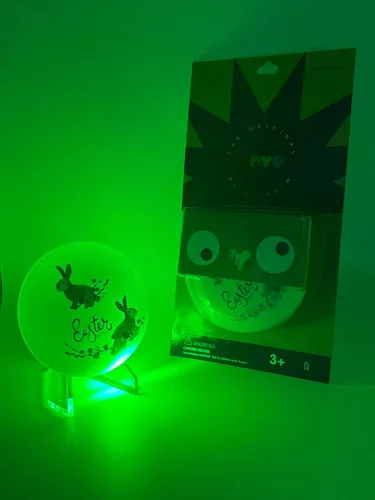 Miniatura 2 de NOYO GliPpiN (RGB) - Disco para ansiedad y ventilador iluminado original (Pascua feliz)