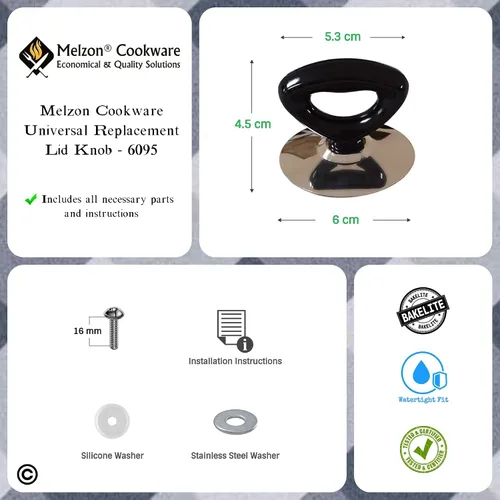 Miniatura 2 de Horizon Cookware pomo para tapa de reemplazo.