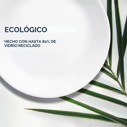 Miniatura 9 de Corelle Vitrelle - Juego de vajilla de 18 piezas para 6 personas, vidrio de triple capa y resistente a las astillas, juego de platos y cuencos