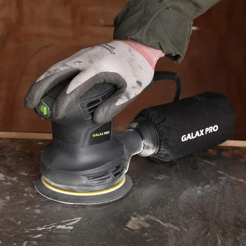 Miniatura 7 de GALAX PRO Lijadora orbital de 280 W 13000OPM de 6 velocidades variables con 15 discos de lijado, lijadora eléctrica de 5 pulgadas con colector