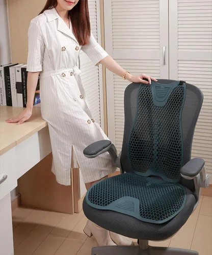 Miniatura 2 de VIDECOR Cojín de gel para automóvil, cojín de asiento refrescante, antideslizante, transpirable, almohadilla de hielo de ventilación