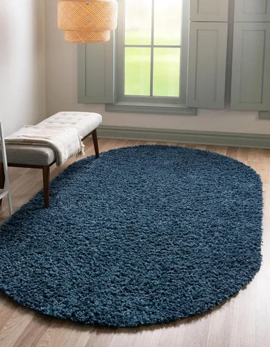 Miniatura 20 de Unique Loom Davos Shag Collection - Alfombra de área, color liso (4 pies 1 pulgada x 6 pies 1 pulgada, rectangular, color pimienta)