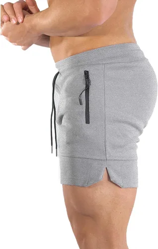 Miniatura 2 de PIDOGYM Pantalones cortos de entrenamiento de gimnasio de 5 pulgadas, pantalones cortos ajustados para culturismo, correr, entrenamiento