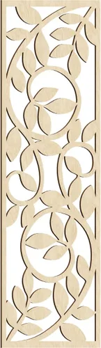 Miniatura 80 de 9 3/8"W x 24 3/8"H x 1/4"T Utica Decorativo Fretwork Madera Paneles de Pared, Abedul