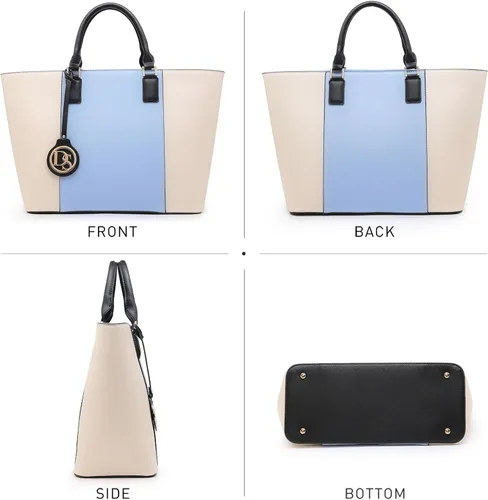 Miniatura 16 de Dasein Satchel Purse Handbag for Women Large Shoulder Work Tote Bag With Matching Wallet