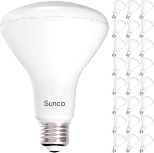 Sunco - Paquete de 24 bombillas LED BR30, bombillas empotradas, bombilla de inundación para interiores, 850 LM, 11 W (equivalente a 65 W), blanco