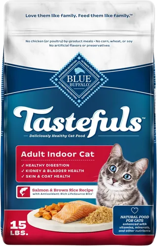 Miniatura 15 de Blue Buffalo Tastefuls - Alimento seco para gatos adultos, fórmula para gatos de interior, fabricada en los Estados Unidos con ingredientes