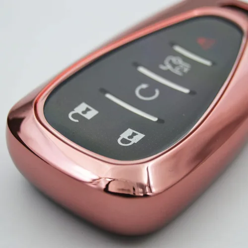 Miniatura 3 de Funda protectora de llavero rosa brillante para Chevrolet Chevy Malibu Camaro Trax Traverse Sonic Cruze Volt Equinox Trailblazer