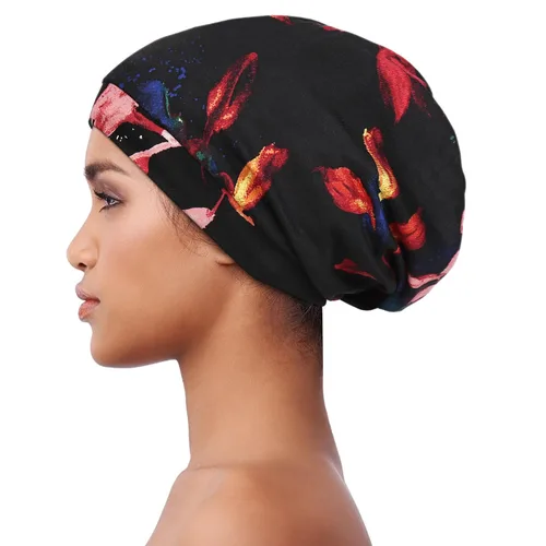 Miniatura 130 de Alnorm - Gorro con forro de satén y suave banda elástica para hombres y mujeres, talla única Se ajusta a la mayoría