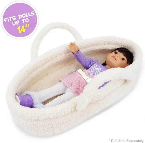 Miniatura 5 de June Garden Cozy Dream Doll Bassinet - Portador Portátil para Muñecas de Bebé - Se Adapta a Muñecas American Girl o Osos de Peluche de hasta 14